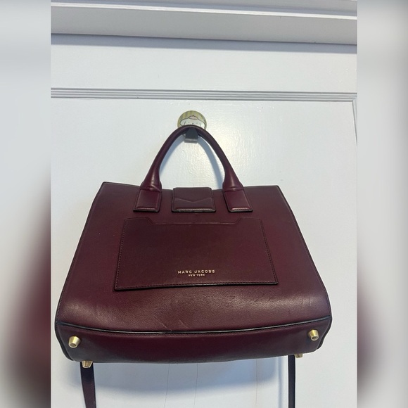 MARC JACOBS Calfskin Small
West End Top Handle Satchel Bag in Dark Red - Picture 5 of 8